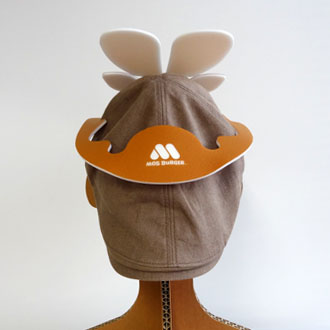 モスバーガーメリークリスモスキャンペーンスタッフ用トナカイバイザー帽子